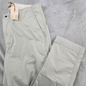 Relwen Flyweight Flex Chino Mens 32x32 Light Khaki Stretch Pants NEW